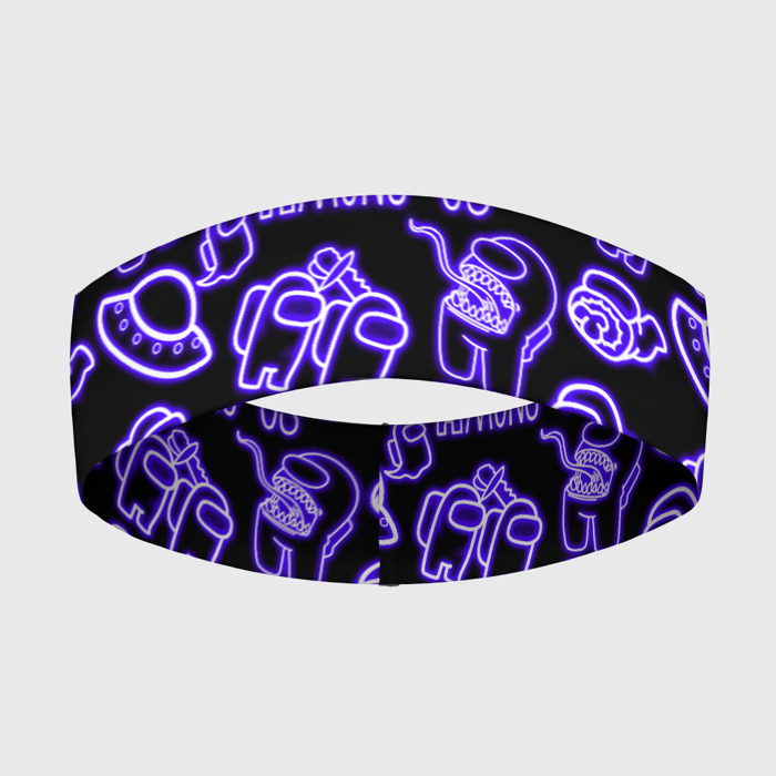 Повязка на голову 3D AMONG US | NEON фото