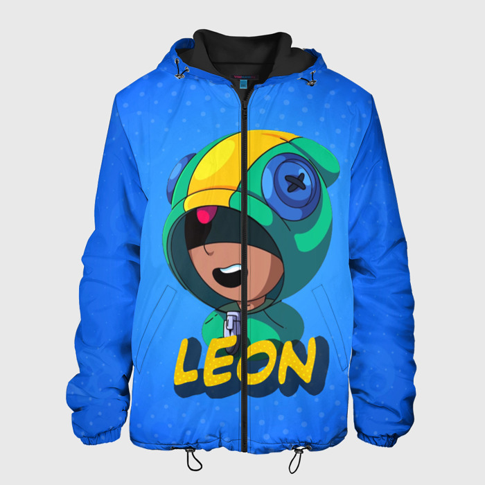 Мужская куртка 3D BRAWL STARS LEON фото