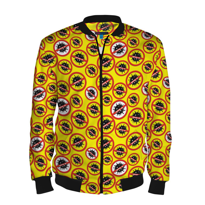 Мужской бомбер 3D COVID-19 фото
