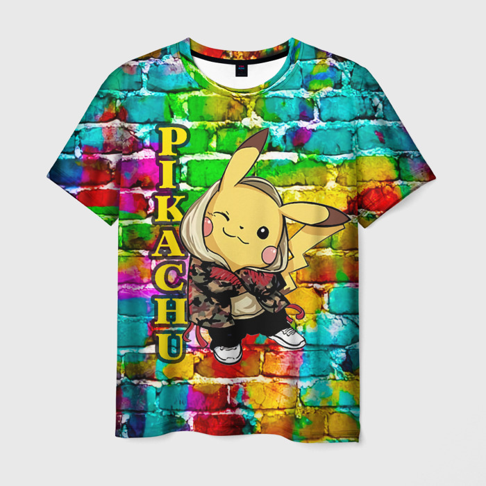 Мужская футболка 3D Pikachu фото