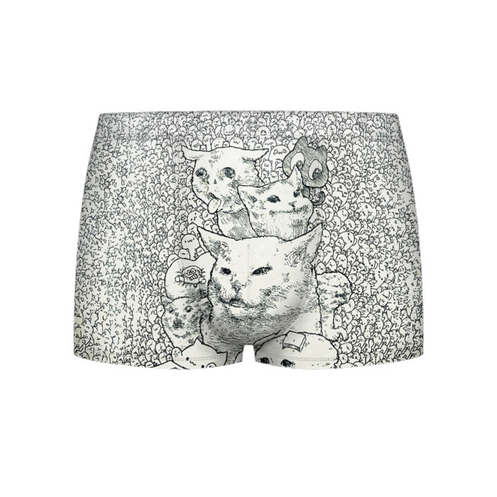 Мужские трусы 3D Коты мемы кошки фото