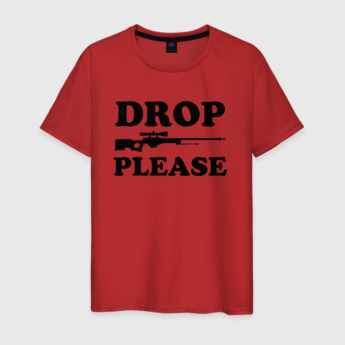 Мужская футболка хлопок Drop Please фото