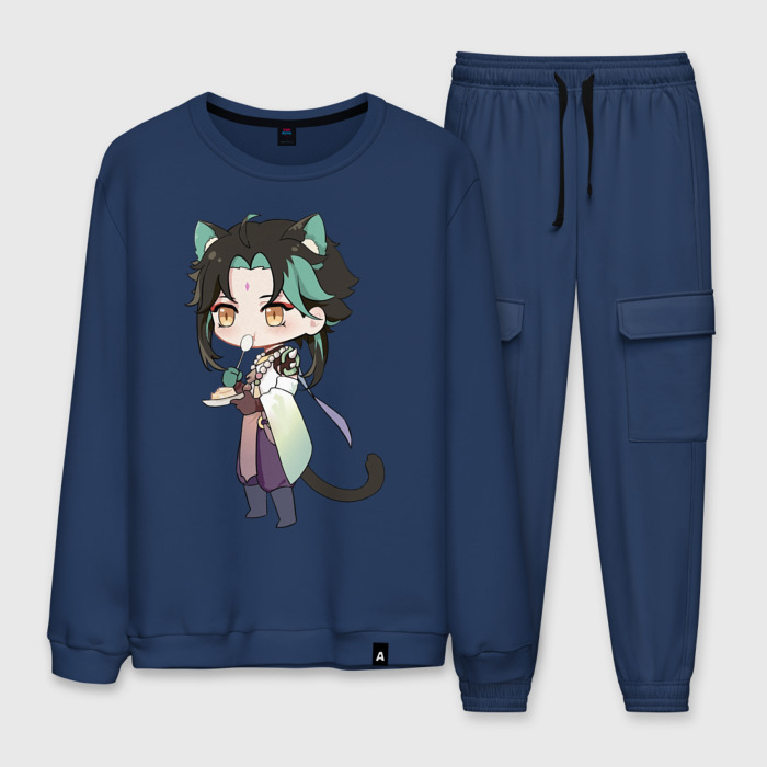 Мужской костюм хлопок Чиби Сяо фото