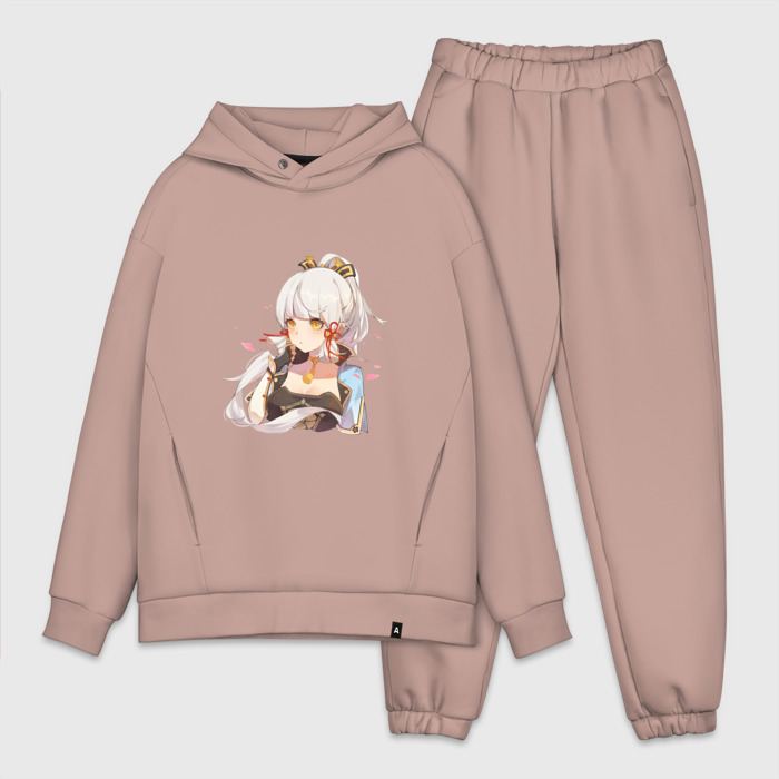 Мужской костюм хлопок OVERSIZE Милая Аяка фото
