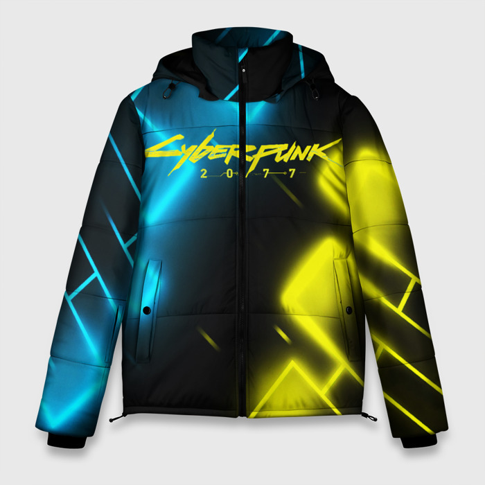Мужская зимняя куртка 3D CYBERPUNK2077   КИБЕРПАНК фото