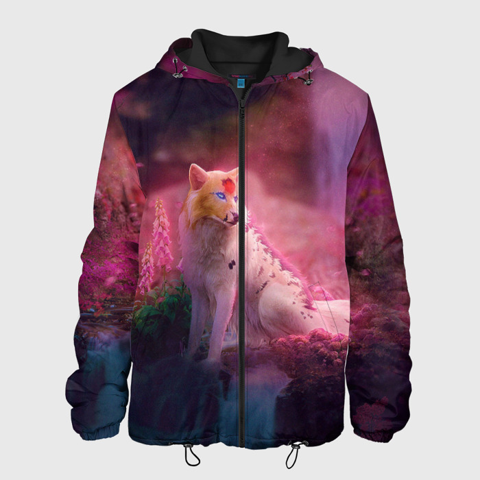 Мужская куртка 3D Лисичка фото