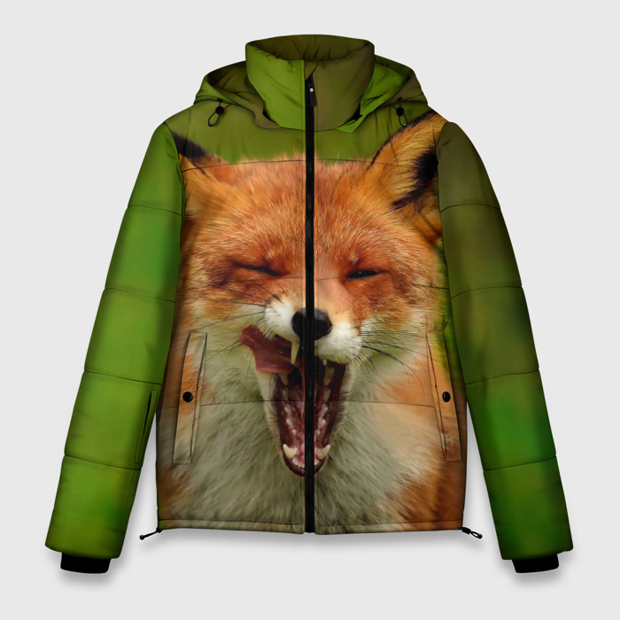 Мужская зимняя куртка 3D Лисица фото