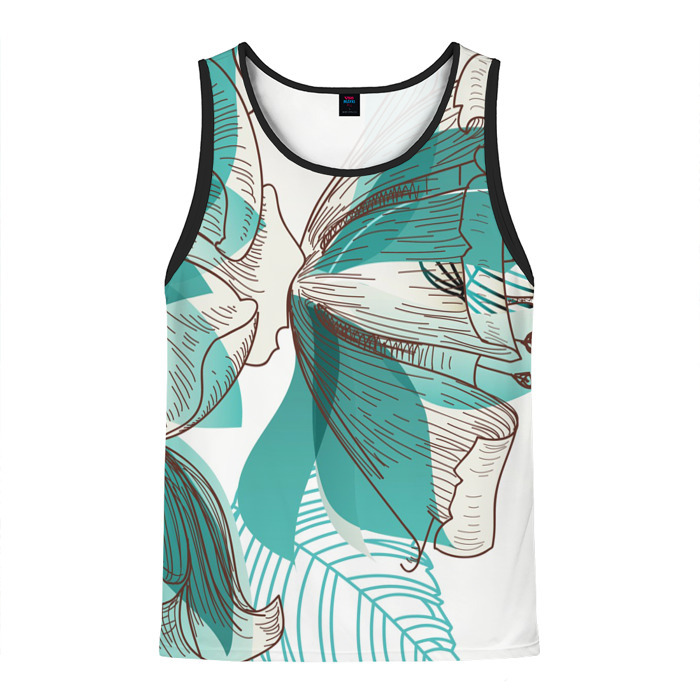 Мужская майка 3D Цветок фото