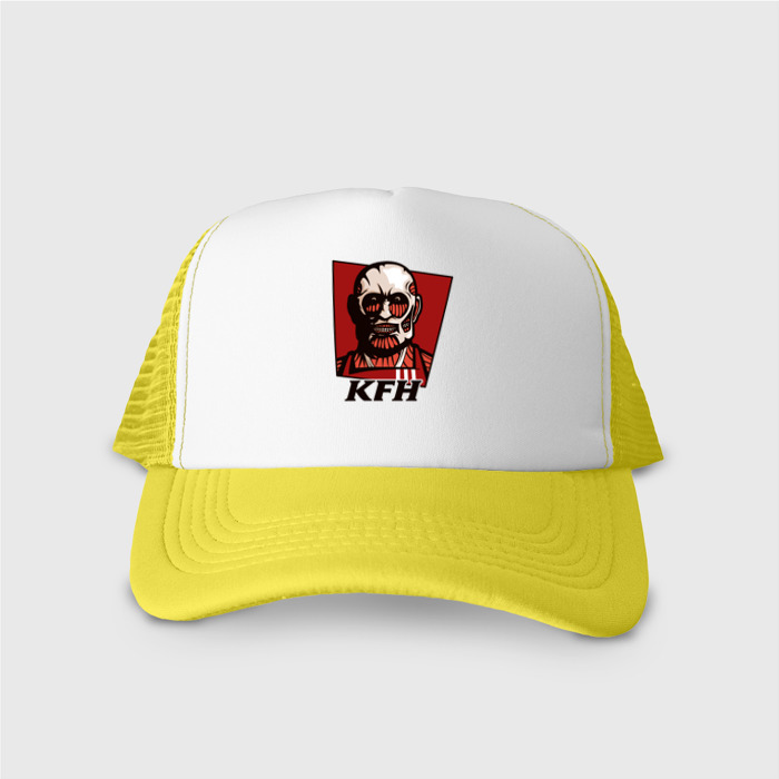 Кепка тракер с сеткой KFH - Kentucky Fried Human фото