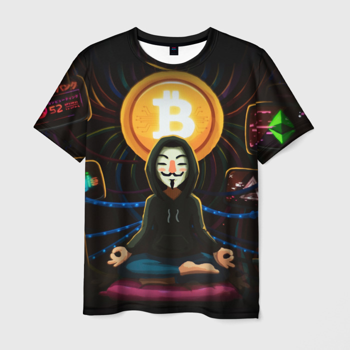 Мужская футболка 3D БИТКОИН | BITCOIN фото
