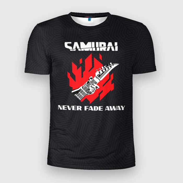 Мужская футболка 3D спортивная Samurai | Never Fade Away фото