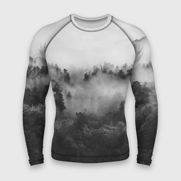 Мужской рашгард 3D Лес фото