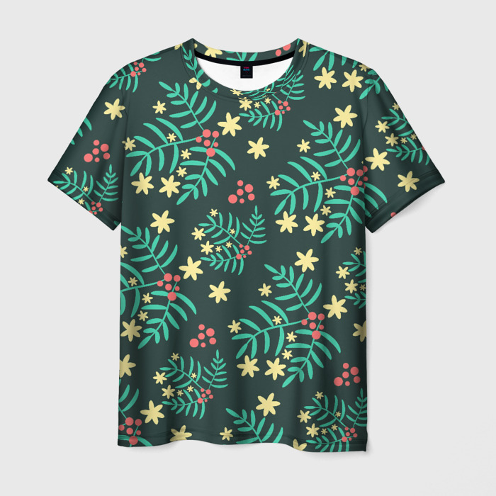 Мужская футболка 3D Рябина фото