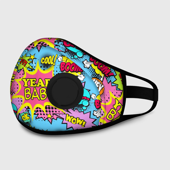 Маска из неопрена Year baby Pop art print фото