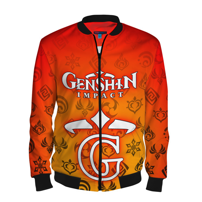 Мужской бомбер 3D GENSHIN IMPACT фото