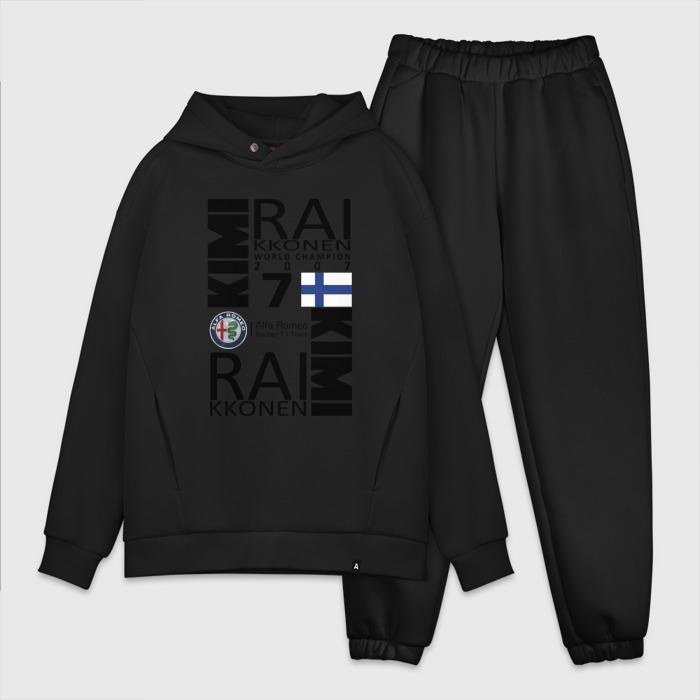 Мужской костюм хлопок OVERSIZE Kimi Raikkonen фото