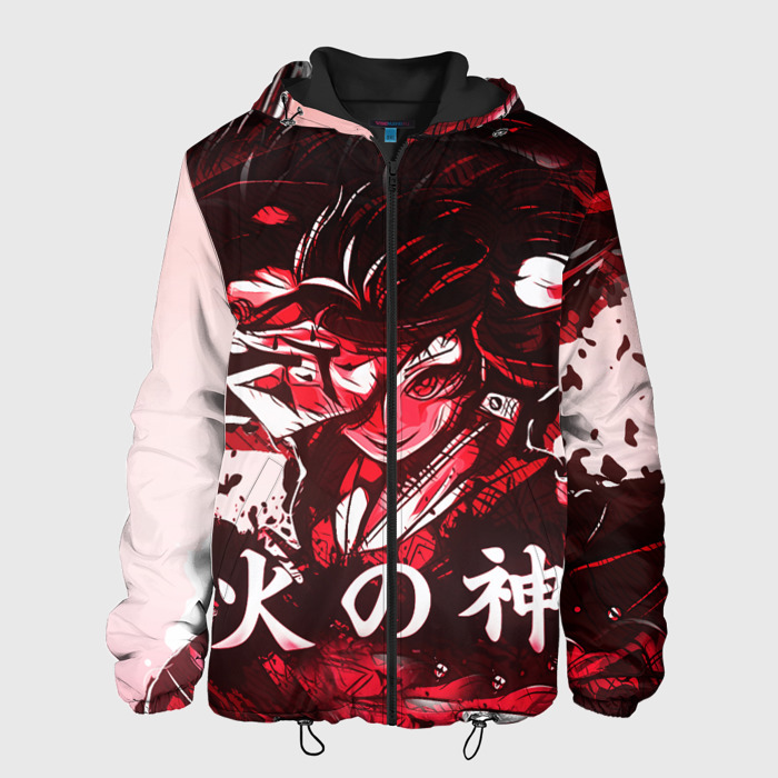 Мужская куртка 3D КЛИНОК РАССЕКАЮЩИЙ ДЕМОНОВ фото