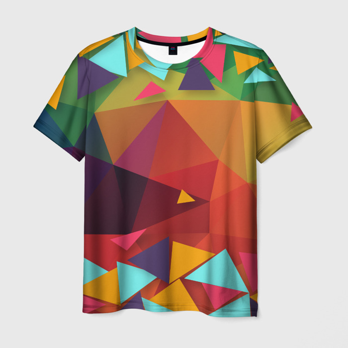 Мужская футболка 3D Геометрическая Абстракция фото