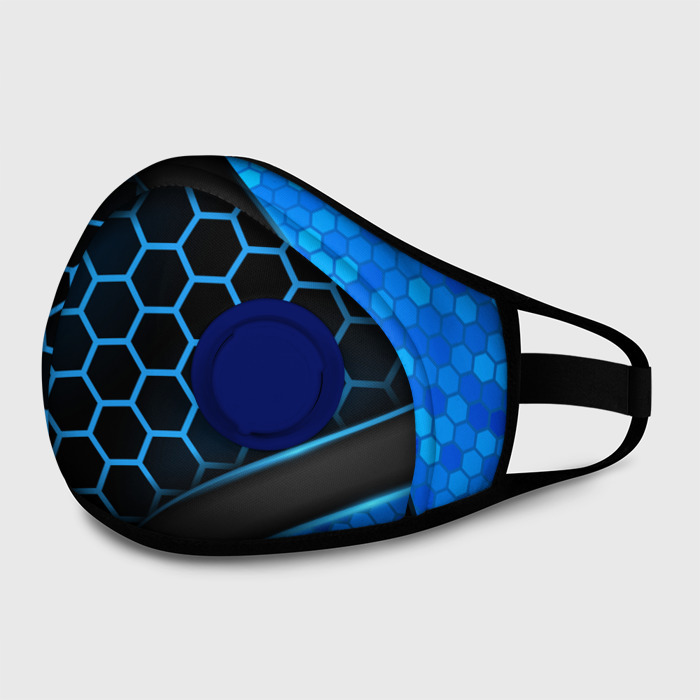 Маска из неопрена 3D luxury blue 3Д СОТЫ и плиты фото