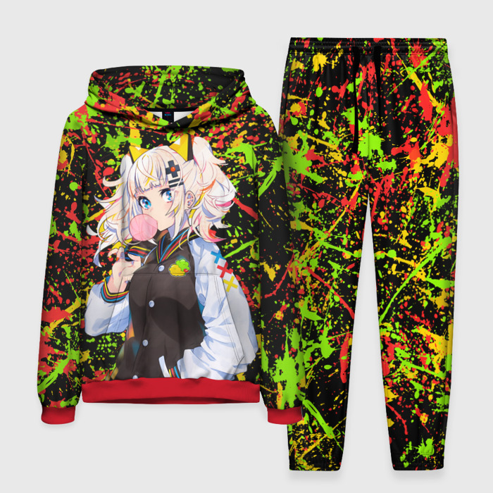 Мужской костюм 3D (с толстовкой) Kaguya Luna с жвачкой фото