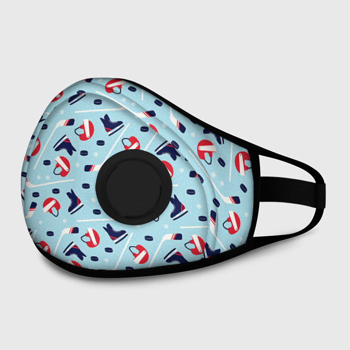 Маска из неопрена Hockey Pattern фото