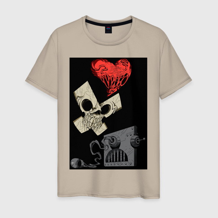 Мужская футболка хлопок Love, Death and Robots art фото