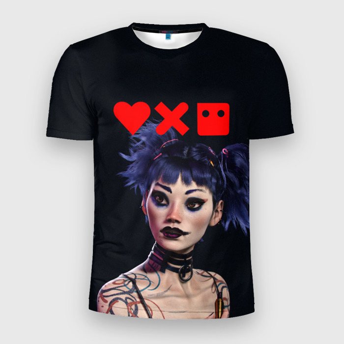 Мужская футболка 3D спортивная Love, Death and Robots | Lora (Z) фото