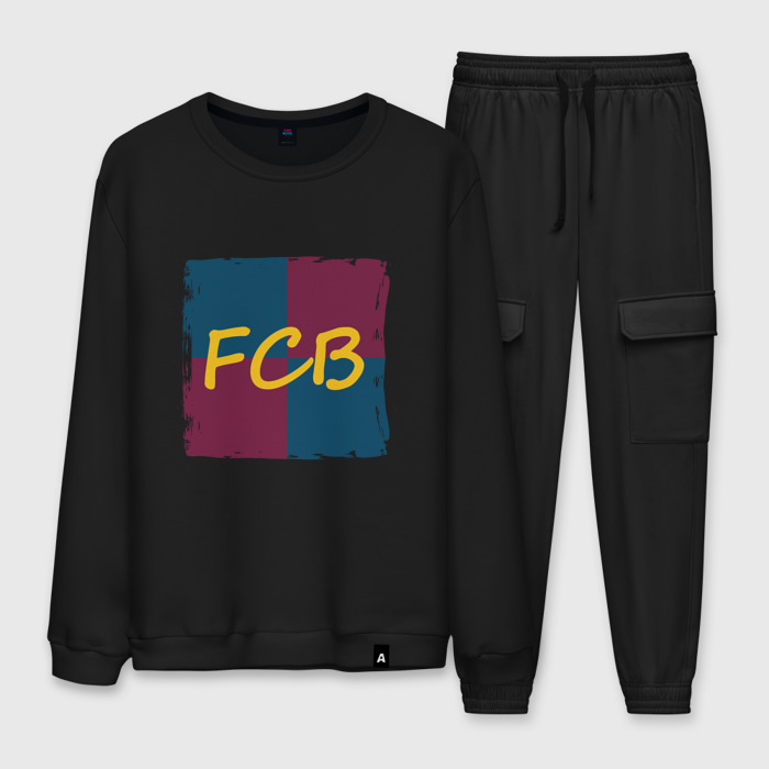 Мужской костюм хлопок FC Barcelona фото