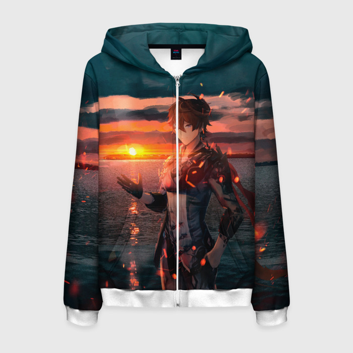 Мужская толстовка 3D на молнии Tartaglia art фото