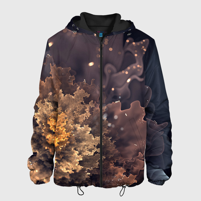 Мужская куртка 3D КосмиЧеский Цветок фото