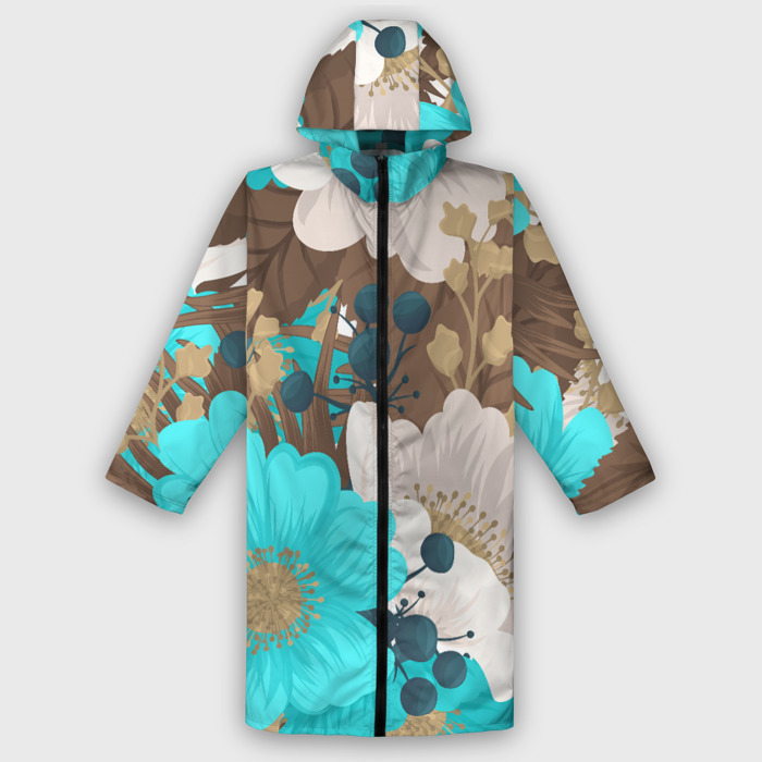 Дождевик унисекс 3D Красивые цвеТы фото