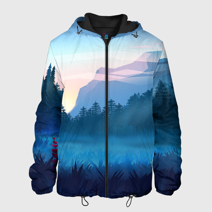 Мужская куртка 3D Рассвет фото