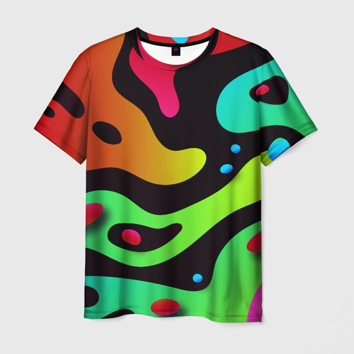 Мужская футболка 3D Неон фото