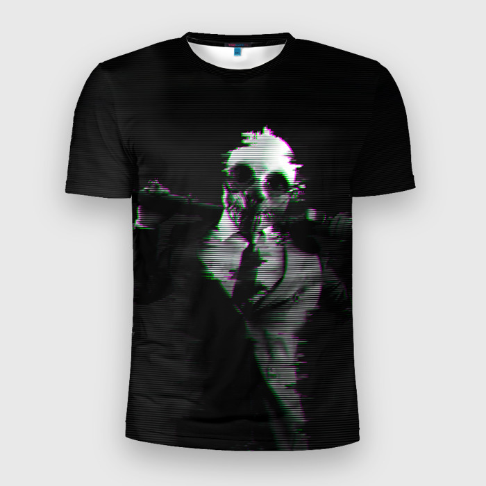 Мужская футболка 3D Slim Wolf фото