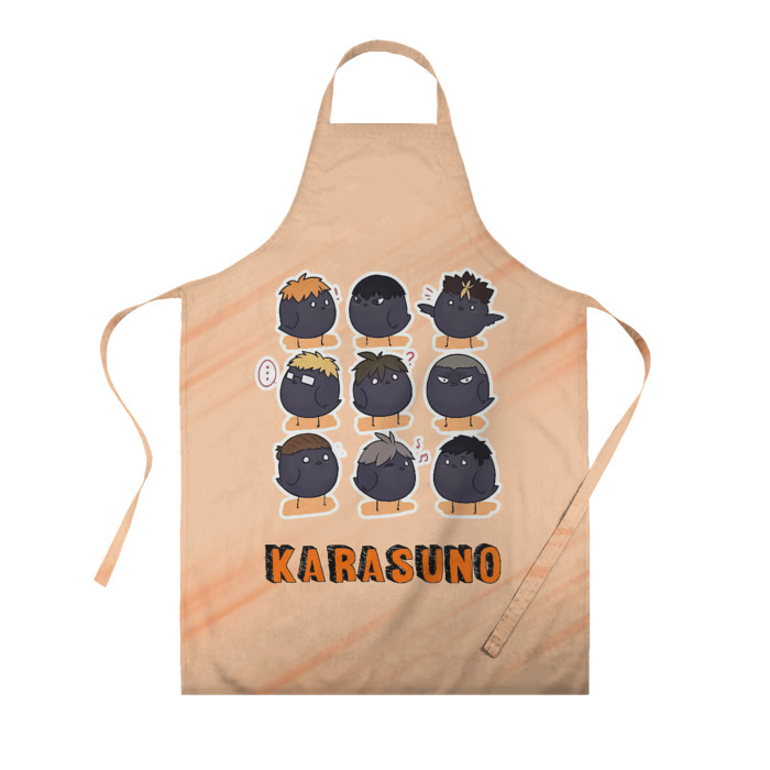 Фартук 3D Вороны школы Карасуно Haikyu фото