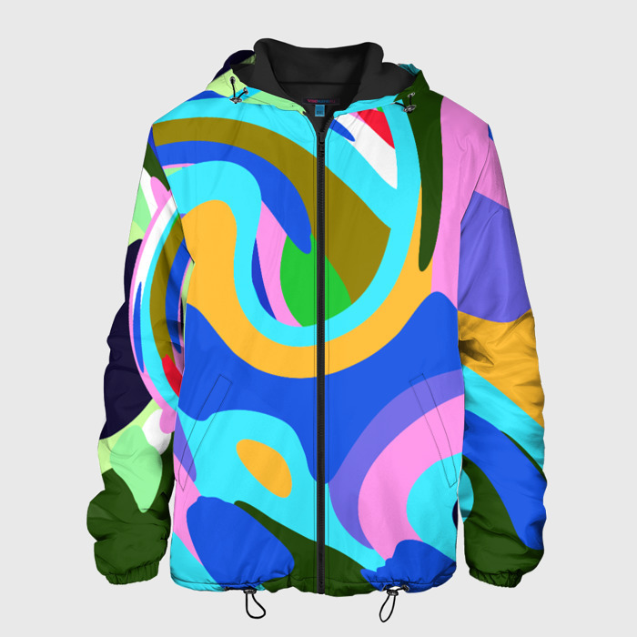 Мужская куртка 3D Абстракция фото
