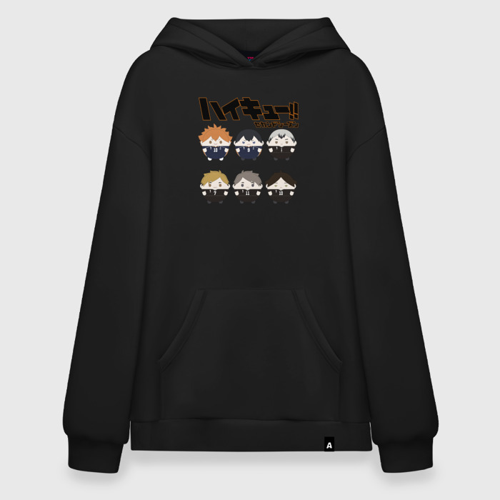 Худи SuperOversize хлопок Старшая Карасуно Старшая Инаризаки Haikyuu!! фото