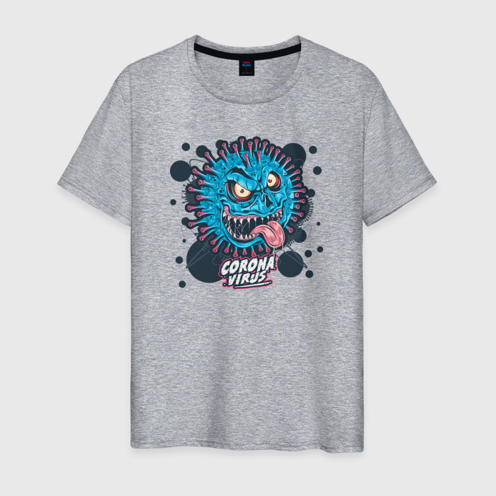 Мужская футболка хлопок Коронавирус Coronavirus фото