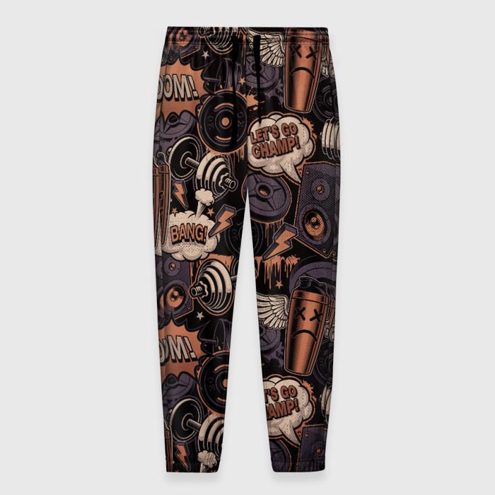 Мужские брюки 3D Граффити на спорте фото
