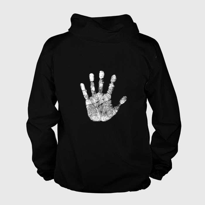 Мужская ветровка 3D РуКа на Спине фото