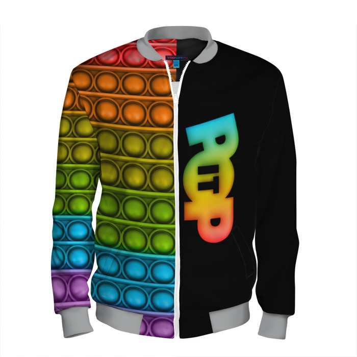 Мужской бомбер 3D POP it   АНТИСТРЕСС фото