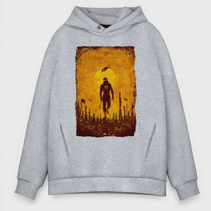 Мужское худи Oversize хлопок FREEMAN | HALF-LIFE 2 (Z) фото