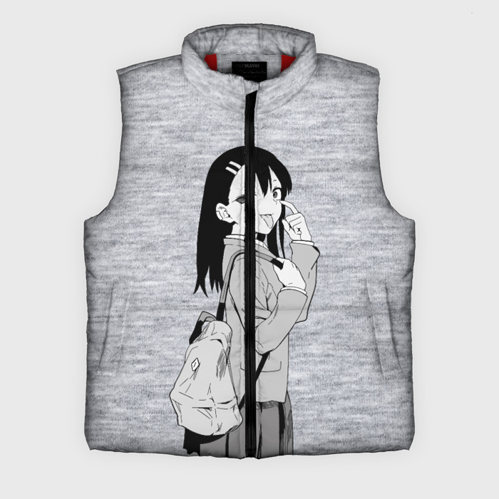 Мужской жилет утепленный 3D Нагаторо сан с рюкзаком фото