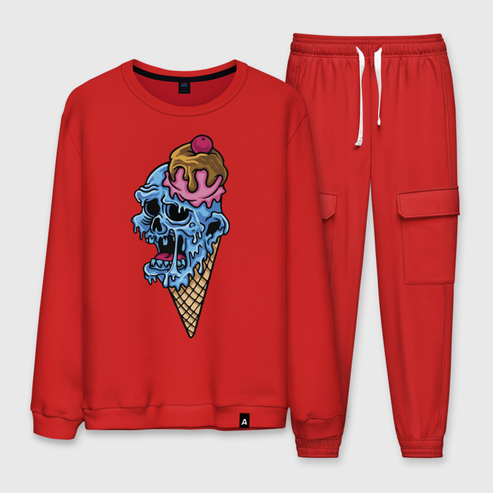 Мужской костюм хлопок Horror ice cream фото