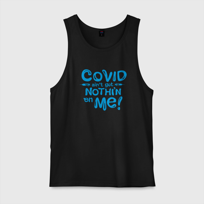 Мужская майка хлопок Covid фото