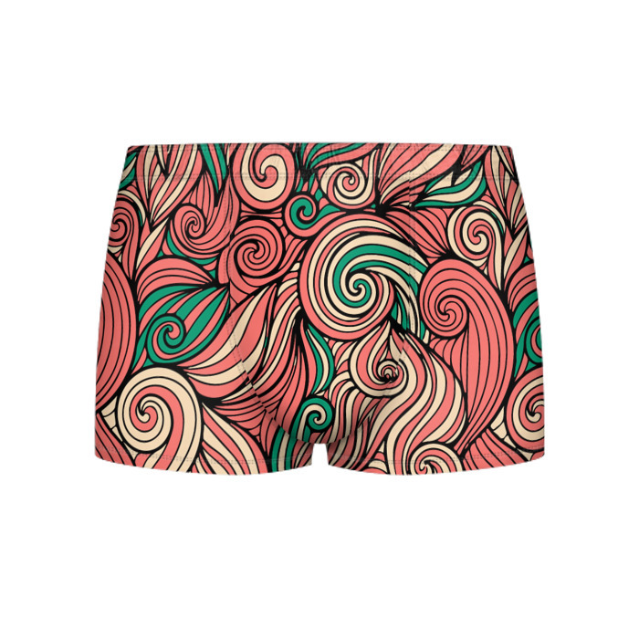 Мужские трусы 3D Алые листья фото