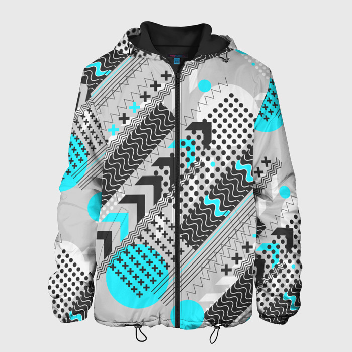 Мужская куртка 3D Геометрическая  форма фото