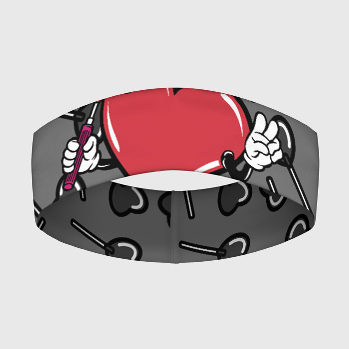 Повязка на голову 3D Сердечко сэлфи фото