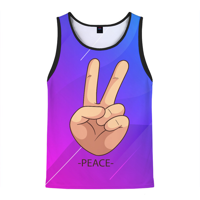 Мужская майка 3D ВСЕМ МИР | PEACE (Z) фото