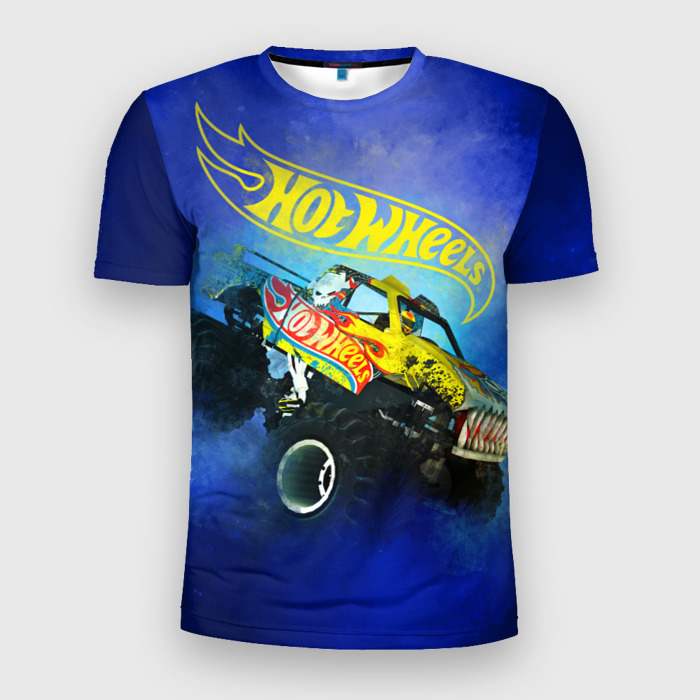 Мужская футболка 3D Slim Hot Wheels. Хот Вилс фото